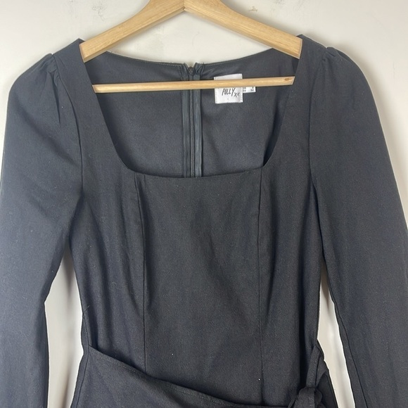 Princess Polly Black Villa Mini Dress size 2 - Picture 5 of 11